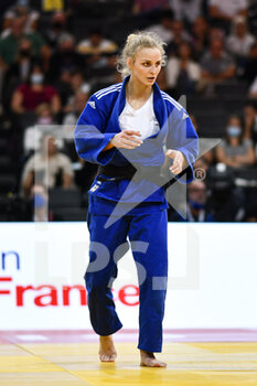 2021-10-16 - Women -63 kg, Angelika SZYMANSKA of Poland bronze medal during the Paris Grand Slam 2021, Judo event on October 16, 2021 at AccorHotels Arena in Paris, France - PARIS GRAND SLAM 2021, JUDO EVENT - JUDO - CONTACT
