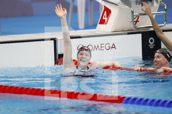 2021-07-27 - JACOBY Lydia (USA) Winner Gold Medal during the Olympic Games Tokyo 2020, Swimming Women's 100m Breaststroke on July 27, 2021 at Tokyo Aquatics Centre in Tokyo, Japan - Photo Takamitsu Mifune / Photo Kishimoto / DPPI - OLYMPIC GAMES TOKYO 2020, JULY 27, 2021 - OLYMPIC GAMES TOKYO 2020 - OLYMPIC GAMES