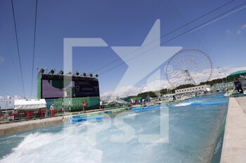 2021-07-27 - General view during the Olympic Games Tokyo 2020, Canoe Slalom Women's Kayak on July 27, 2021 at Kasai Canoe Slalom Centre in Tokyo, Japan - Photo Photo Kishimoto / DPPI - OLYMPIC GAMES TOKYO 2020, JULY 27, 2021 - OLYMPIC GAMES TOKYO 2020 - OLYMPIC GAMES