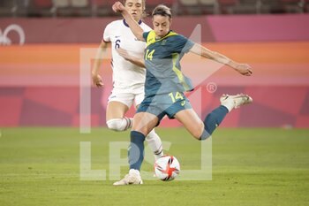 2021-07-27 - Alanna KENNEDY (AUS) during the Olympic Games Tokyo 2020, Football Women's First Round Group G between United States and Australia on July 27, 2021 at Ibaraki Kashima Stadium in Kashima, Japan - Photo Photo Kishimoto / DPPI - OLYMPIC GAMES TOKYO 2020, JULY 27, 2021 - OLYMPIC GAMES TOKYO 2020 - OLYMPIC GAMES