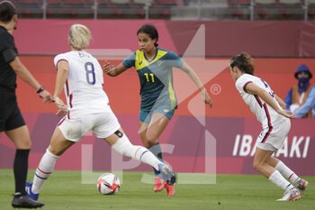 2021-07-27 - Mary FOWLER (AUS) during the Olympic Games Tokyo 2020, Football Women's First Round Group G between United States and Australia on July 27, 2021 at Ibaraki Kashima Stadium in Kashima, Japan - Photo Photo Kishimoto / DPPI - OLYMPIC GAMES TOKYO 2020, JULY 27, 2021 - OLYMPIC GAMES TOKYO 2020 - OLYMPIC GAMES