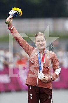 2021-07-27 - FREI Sina (SUI) Silver Medal during the Olympic Games Tokyo 2020, Cycling Mountain Bike Women's Cross-country on July 27, 2021 at Izu MTB Course in Izu, Japan - Photo Photo Kishimoto / DPPI - OLYMPIC GAMES TOKYO 2020, JULY 27, 2021 - OLYMPIC GAMES TOKYO 2020 - OLYMPIC GAMES