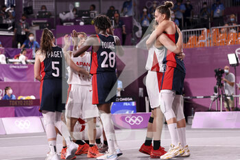 2021-07-27 - French Team and Japanese Team during the Olympic Games Tokyo 2020, Japan-France on July 27, 2021 at Aomi Urban Sports Park in Tokyo, Japan - Photo Ann-Dee Lamour / CDP MEDIA / DPPI - OLYMPIC GAMES TOKYO 2020, JULY 27, 2021 - OLYMPIC GAMES TOKYO 2020 - OLYMPIC GAMES