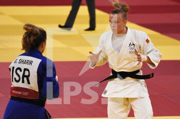 2021-07-27 - Katharina Haecker (AUS) competes on women's -63kg during the Olympic Games Tokyo 2020, judo, on July 27, 2021 at Nippon Budokan, in Tokyo, Japan - Photo Yoann Cambefort / Marti Media / DPPI - OLYMPIC GAMES TOKYO 2020, JULY 27, 2021 - OLYMPIC GAMES TOKYO 2020 - OLYMPIC GAMES