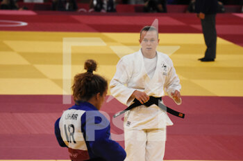 2021-07-27 - Katharina Haecker (AUS) competes on women's -63kg during the Olympic Games Tokyo 2020, judo, on July 27, 2021 at Nippon Budokan, in Tokyo, Japan - Photo Yoann Cambefort / Marti Media / DPPI - OLYMPIC GAMES TOKYO 2020, JULY 27, 2021 - OLYMPIC GAMES TOKYO 2020 - OLYMPIC GAMES