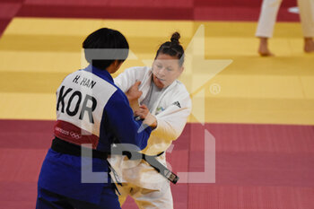 2021-07-27 - Tina Trstenjak (SLO) competes on women's -63kg, during the Olympic Games Tokyo 2020, judo, on July 27, 2021 at Nippon Budokan, in Tokyo, Japan - Photo Yoann Cambefort / Marti Media / DPPI - OLYMPIC GAMES TOKYO 2020, JULY 27, 2021 - OLYMPIC GAMES TOKYO 2020 - OLYMPIC GAMES