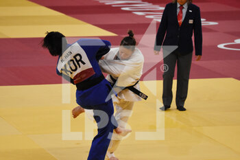 2021-07-27 - Tina Trstenjak (SLO) competes on women's -63kg, during the Olympic Games Tokyo 2020, judo, on July 27, 2021 at Nippon Budokan, in Tokyo, Japan - Photo Yoann Cambefort / Marti Media / DPPI - OLYMPIC GAMES TOKYO 2020, JULY 27, 2021 - OLYMPIC GAMES TOKYO 2020 - OLYMPIC GAMES