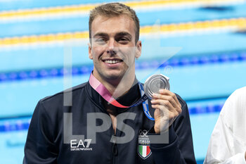 2021-07-29 - Gregorio Paltrinieri of Italy Silver Medal during the Olympic Games Tokyo 2020, men 800m Freestyle final on July 29, 2021 at Tokyo Aquatics Centre in Tokyo, Japan - Photo Giorgio Scala / Orange Pictures / DPPI - OLYMPIC GAMES TOKYO 2020, JULY 29, 2021 - OLYMPIC GAMES TOKYO 2020 - OLYMPIC GAMES