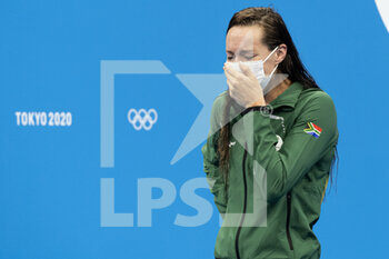 2021-07-30 - Tatjana Schoenmaker of Republic of South Africa reacts after winning the gold medal during the Olympic Games Tokyo 2020, women 200m Breaststroke final on July 30, 2021 at Tokyo Aquatics Centre in Tokyo, Japan - Photo Giorgio Scala / Orange Pictures / DPPI - OLYMPIC GAMES TOKYO 2020, JULY 30, 2021 - OLYMPIC GAMES TOKYO 2020 - OLYMPIC GAMES