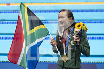2021-07-30 - Tatjana Schoenmaker of Republic of South Africa reacts after winning the gold medal during the Olympic Games Tokyo 2020, women 200m Breaststroke final on July 30, 2021 at Tokyo Aquatics Centre in Tokyo, Japan - Photo Giorgio Scala / Orange Pictures / DPPI - OLYMPIC GAMES TOKYO 2020, JULY 30, 2021 - OLYMPIC GAMES TOKYO 2020 - OLYMPIC GAMES