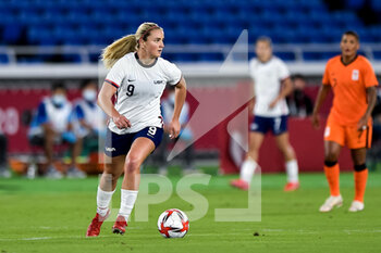 2021-07-30 - Lindsey Horan of the United States during the Olympic Games Tokyo 2020, Football Women's Quarter Final match between Netherlands and United States on July 30, 2021 at International Stadium Yokohama in Yokohama, Japan - Photo Pablo Morano / Orange Pictures / DPPI - OLYMPIC GAMES TOKYO 2020, JULY 30, 2021 - OLYMPIC GAMES TOKYO 2020 - OLYMPIC GAMES