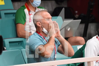2021-07-30 - Laurent Calleja, personnal coach of Teddy Riner (FRA), men's +100kg, during the Olympic Games Tokyo 2020, Judo, on July 30, 2021 at Nippon Budokan in Tokyo, Japan - Photo Yoann Cambefort / Marti Media / DPPI - OLYMPIC GAMES TOKYO 2020, JULY 30, 2021 - OLYMPIC GAMES TOKYO 2020 - OLYMPIC GAMES