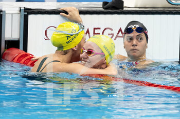 2021-07-31 - Emma Mckeon Gold Medal and Emily Seebohm Bronze Medal during the Olympic Games Tokyo 2020, women's 200m backstroke final on July 30, 2021 at the Tokyo Aquatics Centre in Tokyo, Japan - Photo Giorgio Scala / Orange Pictures / DPPI - OLYMPIC GAMES TOKYO 2020, JULY 31, 2021 - OLYMPIC GAMES TOKYO 2020 - OLYMPIC GAMES