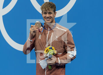 2021-07-31 - Noe Ponti of Switzerland Bronze Medal during the Olympic Games Tokyo 2020, men's 100m Butterfly final on July 30, 2021 at the Tokyo Aquatics Centre in Tokyo, Japan - Photo Giorgio Scala / Orange Pictures / DPPI - OLYMPIC GAMES TOKYO 2020, JULY 31, 2021 - OLYMPIC GAMES TOKYO 2020 - OLYMPIC GAMES