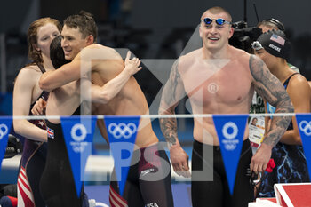 2021-07-31 - James Guy, Adam Peaty, Kathleen Dawson and Anna Hopkin of Great Britain Gold Medal during the Olympic Games Tokyo 2020, Swimming Mixed 4 x 100m Medley Relay Final on July 30, 2021 at the Tokyo Aquatics Centre in Tokyo, Japan - Photo Giorgio Scala / Orange Pictures / DPPI - OLYMPIC GAMES TOKYO 2020, JULY 31, 2021 - OLYMPIC GAMES TOKYO 2020 - OLYMPIC GAMES