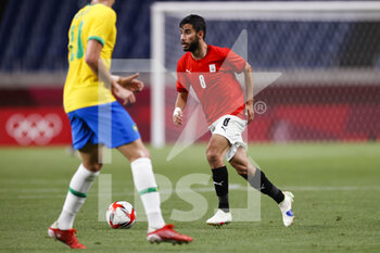 2021-07-31 - Nasser MAHER (EGY) during the Olympic Games Tokyo 2020, Football Men's Quarter-Final between Brazil and Egypt on July 31, 2021 at Saitama Stadium in Saitama, Japan - Photo Photo Kishimoto / DPPI - OLYMPIC GAMES TOKYO 2020, JULY 31, 2021 - OLYMPIC GAMES TOKYO 2020 - OLYMPIC GAMES