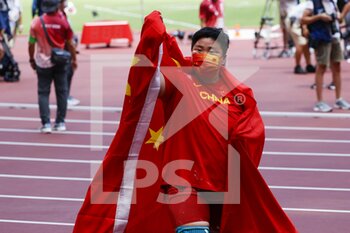 2021-08-01 - Lijiao GONG (CHN) Winner Gold Medal during the Olympic Games Tokyo 2020, Athletics Women's Shot Put Final on August 1, 2021 at Olympic Stadium in Tokyo, Japan - Photo Yuya Nagase / Photo Kishimoto / DPPI - OLYMPIC GAMES TOKYO 2020, AUGUST 1, 2021 - OLYMPIC GAMES TOKYO 2020 - OLYMPIC GAMES