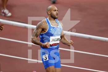 2021-08-01 - JACOBS Lamont Marcell (ITA) Gold Medal during the Olympic Games Tokyo 2020, Athletics Men's 100m Final on August 1, 2021 at Olympic Stadium in Tokyo, Japan - Photo Photo Kishimoto / DPPI - OLYMPIC GAMES TOKYO 2020, AUGUST 1, 2021 - OLYMPIC GAMES TOKYO 2020 - OLYMPIC GAMES