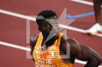 2021-08-01 - Arthur Cisse (CIV) competes on men's 100m semi-final during the Olympic Games Tokyo 2020, Athletics, on August 1, 2021 at Tokyo Olympic Stadium in Tokyo, Japan - Photo Yoann Cambefort / Marti Media / DPPI - OLYMPIC GAMES TOKYO 2020, AUGUST 1, 2021 - OLYMPIC GAMES TOKYO 2020 - OLYMPIC GAMES