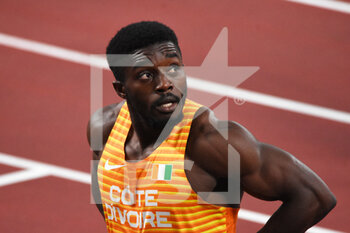 2021-08-01 - Arthur Cisse (CIV) competes on men's 100m semi-final during the Olympic Games Tokyo 2020, Athletics, on August 1, 2021 at Tokyo Olympic Stadium in Tokyo, Japan - Photo Yoann Cambefort / Marti Media / DPPI - OLYMPIC GAMES TOKYO 2020, AUGUST 1, 2021 - OLYMPIC GAMES TOKYO 2020 - OLYMPIC GAMES