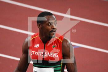 2021-08-01 - Jason Rogers (SKN) competes on men's 100m semi-final during the Olympic Games Tokyo 2020, Athletics, on August 1, 2021 at Tokyo Olympic Stadium in Tokyo, Japan - Photo Yoann Cambefort / Marti Media / DPPI - OLYMPIC GAMES TOKYO 2020, AUGUST 1, 2021 - OLYMPIC GAMES TOKYO 2020 - OLYMPIC GAMES