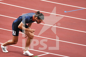 2021-08-01 - Gabriel Tual (FRA) competes on men's 800m semi-final during the Olympic Games Tokyo 2020, Athletics, on August 1, 2021 at Tokyo Olympic Stadium in Tokyo, Japan - Photo Yoann Cambefort / Marti Media / DPPI - OLYMPIC GAMES TOKYO 2020, AUGUST 1, 2021 - OLYMPIC GAMES TOKYO 2020 - OLYMPIC GAMES
