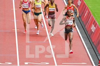 2021-08-02 - Faith Kipyegon of Kenya during the Olympic Games Tokyo 2020, Athletics Women's 1500m Round 1 on August 2, 2021 at Olympic Stadium in Tokyo, Japan - Photo Andy Astfalck / Orange Pictures / DPPI - OLYMPIC GAMES TOKYO 2020, AUGUST 02, 2021 - OLYMPIC GAMES TOKYO 2020 - OLYMPIC GAMES