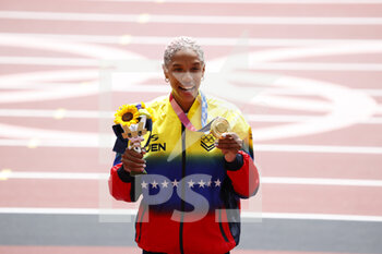 2021-08-02 - Yulimar ROJAS (VEN) Winner Gold Medal during the Olympic Games Tokyo 2020, Athletics Women's Triple Jump Final on August 2, 2021 at Olympic Stadium in Tokyo, Japan - Photo Photo Kishimoto / DPPI - OLYMPIC GAMES TOKYO 2020, AUGUST 02, 2021 - OLYMPIC GAMES TOKYO 2020 - OLYMPIC GAMES