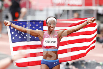 2021-08-02 - Kendra HARRISON (USA) 2nd place Silver Medal during the Olympic Games Tokyo 2020, Athletics Women's 100m Hurdles Final on August 2, 2021 at Olympic Stadium in Tokyo, Japan - Photo Photo Kishimoto / DPPI - OLYMPIC GAMES TOKYO 2020, AUGUST 02, 2021 - OLYMPIC GAMES TOKYO 2020 - OLYMPIC GAMES