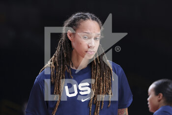 2021-08-02 - Brittney GRINER (15) of USA during the Olympic Games Tokyo 2020, Basketball Women's Preliminary Round Group B between France and USA on August 2, 2021 at Saitama Super Arena in Tokyo, Japan - Photo Ann-Dee Lamour / CDP MEDIA / DPPI - OLYMPIC GAMES TOKYO 2020, AUGUST 02, 2021 - OLYMPIC GAMES TOKYO 2020 - OLYMPIC GAMES