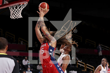 2021-08-02 - Brittney GRINER (15) of USA during the Olympic Games Tokyo 2020, Basketball Women's Preliminary Round Group B between France and USA on August 2, 2021 at Saitama Super Arena in Tokyo, Japan - Photo Ann-Dee Lamour / CDP MEDIA / DPPI - OLYMPIC GAMES TOKYO 2020, AUGUST 02, 2021 - OLYMPIC GAMES TOKYO 2020 - OLYMPIC GAMES