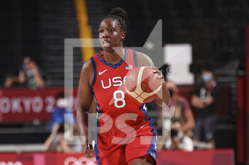 2021-08-02 - Chelsea GRAY (8) of USA during the Olympic Games Tokyo 2020, Basketball Women's Preliminary Round Group B between France and USA on August 2, 2021 at Saitama Super Arena in Tokyo, Japan - Photo Ann-Dee Lamour / CDP MEDIA / DPPI - OLYMPIC GAMES TOKYO 2020, AUGUST 02, 2021 - OLYMPIC GAMES TOKYO 2020 - OLYMPIC GAMES