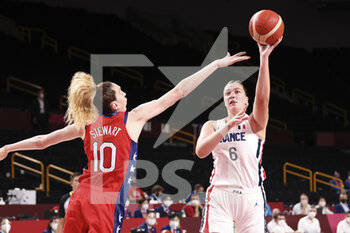 2021-08-02 - Alexia CHARTEREAU (6) of France during the Olympic Games Tokyo 2020, Basketball Women's Preliminary Round Group B between France and USA on August 2, 2021 at Saitama Super Arena in Tokyo, Japan - Photo Ann-Dee Lamour / CDP MEDIA / DPPI - OLYMPIC GAMES TOKYO 2020, AUGUST 02, 2021 - OLYMPIC GAMES TOKYO 2020 - OLYMPIC GAMES
