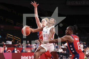2021-08-02 - Valériane VUKOSAVLJEVIC (11) of France during the Olympic Games Tokyo 2020, Basketball Women's Preliminary Round Group B between France and USA on August 2, 2021 at Saitama Super Arena in Tokyo, Japan - Photo Ann-Dee Lamour / CDP MEDIA / DPPI - OLYMPIC GAMES TOKYO 2020, AUGUST 02, 2021 - OLYMPIC GAMES TOKYO 2020 - OLYMPIC GAMES