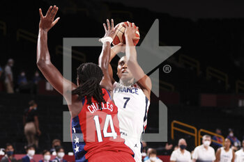 2021-08-02 - Sandrine GRUDA (7) of France during the Olympic Games Tokyo 2020, Basketball Women's Preliminary Round Group B between France and USA on August 2, 2021 at Saitama Super Arena in Tokyo, Japan - Photo Ann-Dee Lamour / CDP MEDIA / DPPI - OLYMPIC GAMES TOKYO 2020, AUGUST 02, 2021 - OLYMPIC GAMES TOKYO 2020 - OLYMPIC GAMES