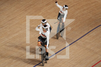 2021-08-02 - Lisa Klein of Germany, Franziska Brausse of Germany and Lisa Brennauer of Germany during the Olympic Games Tokyo 2020, Cycling Track Women's Team Sprint Qualifying on August 2, 2021 at the Izu Velodrome in Tokyo, Japan - Photo Yannick Verhoeven / Orange Pictures / DPPI - OLYMPIC GAMES TOKYO 2020, AUGUST 02, 2021 - OLYMPIC GAMES TOKYO 2020 - OLYMPIC GAMES