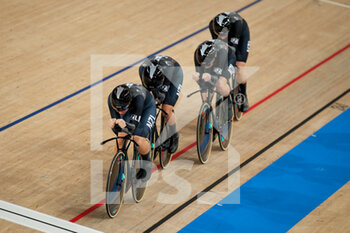 2021-08-02 - Jaime Nielsen of New Zealand, Holly Edmondston of New Zealand, Bryony Botha of New Zealand and Kirstie James of New Zealand during the Olympic Games Tokyo 2020, Cycling Track Women's Team Sprint Qualifying on August 2, 2021 at the Izu Velodrome in Tokyo, Japan - Photo Yannick Verhoeven / Orange Pictures / DPPI - OLYMPIC GAMES TOKYO 2020, AUGUST 02, 2021 - OLYMPIC GAMES TOKYO 2020 - OLYMPIC GAMES