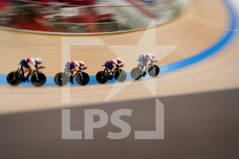 2021-08-02 - Katie Archibald of Great Britain, Elinor Barker of Great Britain, Neah Evans of Great Britain and Josie Knight of Great Britain during the Olympic Games Tokyo 2020, Cycling Track Women's Team Pursuit Qualifying on August 2, 2021 at the Izu Velodrome in Tokyo, Japan - Photo Yannick Verhoeven / Orange Pictures / DPPI - OLYMPIC GAMES TOKYO 2020, AUGUST 02, 2021 - OLYMPIC GAMES TOKYO 2020 - OLYMPIC GAMES
