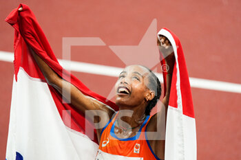 2021-08-02 - Siffan Hassan of the Netherlands Gold Medal during the Olympic Games Tokyo 2020, Athletics Women's 5000 m Final on August 2, 2021 at Olympic Stadium in Tokyo, Japan - Photo Ronald Hoogendoorn / Orange Pictures / DPPI - OLYMPIC GAMES TOKYO 2020, AUGUST 02, 2021 - OLYMPIC GAMES TOKYO 2020 - OLYMPIC GAMES
