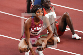 2021-08-03 - Gabrielle Thomas (USA) competes on women's 200m semi-final during the Olympic Games Tokyo 2020, Athletics, on August 2, 2021 at Tokyo Olympic Stadium in Tokyo, Japan - Photo Yoann Cambefort / Marti Media / DPPI - OLYMPIC GAMES TOKYO 2020, AUGUST 02, 2021 - OLYMPIC GAMES TOKYO 2020 - OLYMPIC GAMES