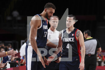04/08/2021 - Rudy GOBERT (27) of France, Vincent COLLET (C) of France and Thomas HEURTEL (4) of France during the Olympic Games Tokyo 2020, Nom de l'épreuve on August 3, 2021 at Aomi Urban Sports Park in Tokyo, Japan - Photo Ann-Dee Lamour / CDP MEDIA / DPPI - OLYMPIC GAMES TOKYO 2020, AUGUST 03, 2021 - OLIMPIADI TOKYO 2020 - GIOCHI OLIMPICI
