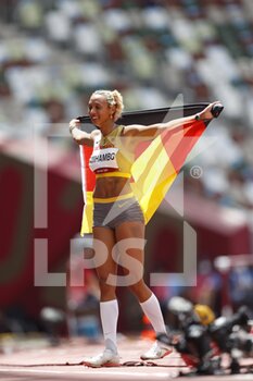 2021-08-03 - Malaika MIHAMBO (GER) Winner Gold Medal during the Olympic Games Tokyo 2020, Athletics Women's Long Jump Final on August 3, 2021 at Tokyo Olympic Stadium in Tokyo, Japan - Photo Photo Kishimoto / DPPI - OLYMPIC GAMES TOKYO 2020, AUGUST 03, 2021 - OLYMPIC GAMES TOKYO 2020 - OLYMPIC GAMES