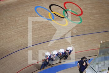 2021-08-03 - 26 ARCHIBALD Katie / 27 KENNY Laura / 137 EVANS Neah / 138 KNIGHT Josie (GBR) during the Olympic Games Tokyo 2020, Cycling Track Women's Team Pursuit Finals For Gold on August 3, 2021 at Izu Velodrome in Izu, Japan - Photo Photo Kishimoto / DPPI - OLYMPIC GAMES TOKYO 2020, AUGUST 03, 2021 - OLYMPIC GAMES TOKYO 2020 - OLYMPIC GAMES