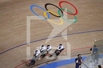 2021-08-03 - 149 BRAUSSE Franziska / 150 BRENNAUER Lisa / 154 KLEIN Lisa / 155 KROEGER Mieke (GER) during the Olympic Games Tokyo 2020, Cycling Track Women's Team Pursuit Finals For Gold on August 3, 2021 at Izu Velodrome in Izu, Japan - Photo Photo Kishimoto / DPPI - OLYMPIC GAMES TOKYO 2020, AUGUST 03, 2021 - OLYMPIC GAMES TOKYO 2020 - OLYMPIC GAMES