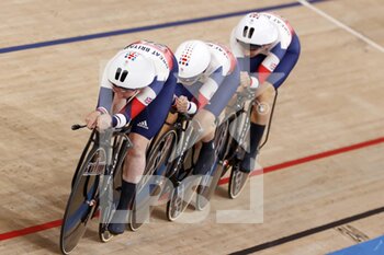 2021-08-03 - 26 ARCHIBALD Katie / 27 KENNY Laura / 137 EVANS Neah / 138 KNIGHT Josie (GBR) during the Olympic Games Tokyo 2020, Cycling Track Women's Team Pursuit Finals For Gold on August 3, 2021 at Izu Velodrome in Izu, Japan - Photo Photo Kishimoto / DPPI - OLYMPIC GAMES TOKYO 2020, AUGUST 03, 2021 - OLYMPIC GAMES TOKYO 2020 - OLYMPIC GAMES