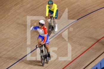 2021-08-03 - 118 GRENGBO Florian / 122 VIGIER Sebastian / 199 HELAL Rayan (FRA) during the Olympic Games Tokyo 2020, Cycling Track Men's Team Sprint Finals For Bronze on August 3, 2021 at Izu Velodrome in Izu, Japan - Photo Photo Kishimoto / DPPI - OLYMPIC GAMES TOKYO 2020, AUGUST 03, 2021 - OLYMPIC GAMES TOKYO 2020 - OLYMPIC GAMES
