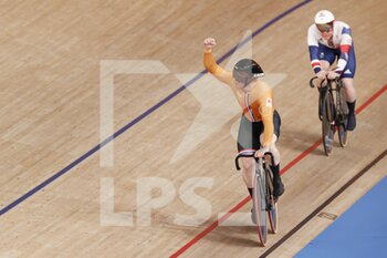 2021-08-03 - 185 LAVREYSEN Harrie / 184 HOOGLAND Jeffrey / 186 van den BREG Ray (NED) during the Olympic Games Tokyo 2020, Cycling Track Men's Team Sprint Finals For Gold on August 3, 2021 at Izu Velodrome in Izu, Japan - Photo Photo Kishimoto / DPPI - OLYMPIC GAMES TOKYO 2020, AUGUST 03, 2021 - OLYMPIC GAMES TOKYO 2020 - OLYMPIC GAMES