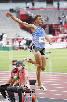 2021-08-04 - Maicel UIBO (EST) during the Olympic Games Tokyo 2020, Athletics Men's Decathlon Long Jump on August 4, 2021 at Olympic Stadium in Tokyo, Japan - Photo Yuya Nagase / Photo Kishimoto / DPPI - OLYMPIC GAMES TOKYO 2020, AUGUST 04, 2021 - OLYMPIC GAMES TOKYO 2020 - OLYMPIC GAMES