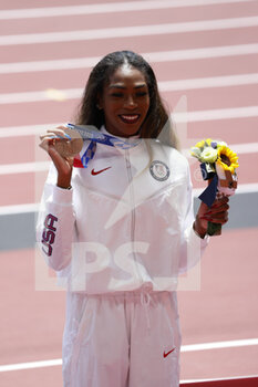04/08/2021 - Raevyn ROGERS (USA) 3rd Bronze Medal during the Olympic Games Tokyo 2020, Athletics Women's 800m Medal Ceremony on August 4, 2021 at Olympic Stadium in Tokyo, Japan - Photo Yuya Nagase / Photo Kishimoto / DPPI - OLYMPIC GAMES TOKYO 2020, AUGUST 04, 2021 - OLIMPIADI TOKYO 2020 - GIOCHI OLIMPICI