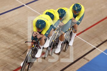 04/08/2021 - 1 O'BRIEN Kelland / 2 WELSFORD Sam / 80 HOWARD Leigh / 82 PLAPP Lucas (AUS) during the Olympic Games Tokyo 2020, Cycling Track Men's Team Pursuit Final For Bronze on August 4, 2021 at Izu Velodrome in Izu, Japan - Photo Photo Kishimoto / DPPI - OLYMPIC GAMES TOKYO 2020, AUGUST 04, 2021 - OLIMPIADI TOKYO 2020 - GIOCHI OLIMPICI